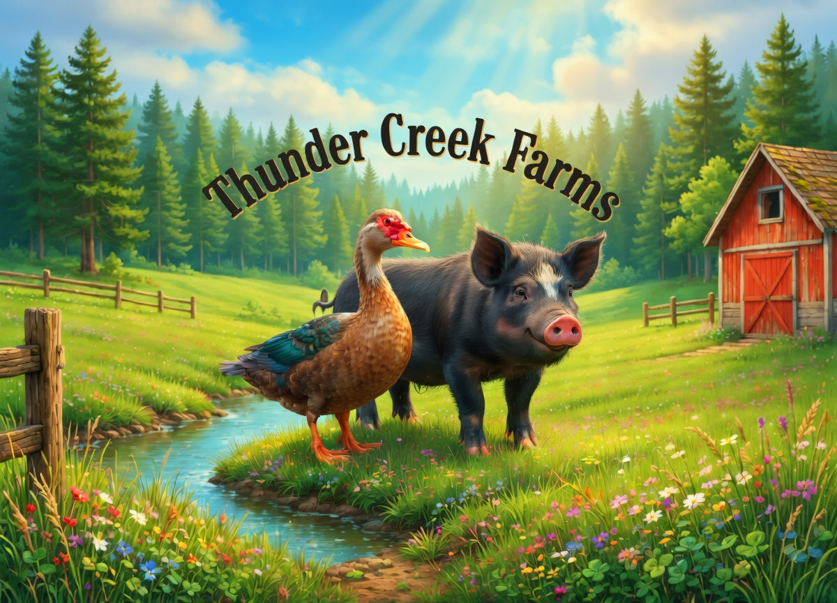 Thunder Creek Farms – premium supplies for homesteaders and backyard farmers. Quality gear for raising poultry, livestock, and self-sufficient living. Fast, reliable shipping.